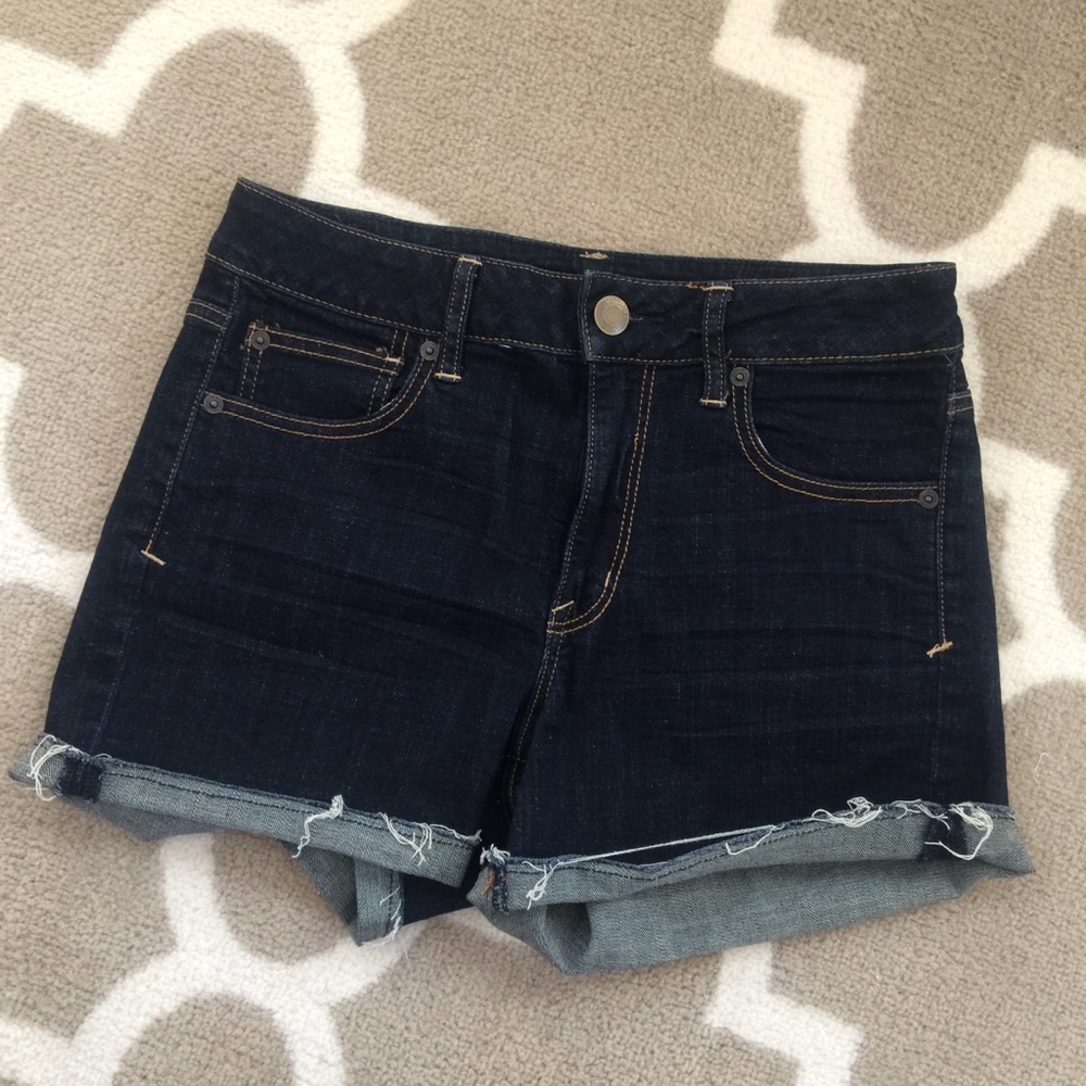High waist denim shorts